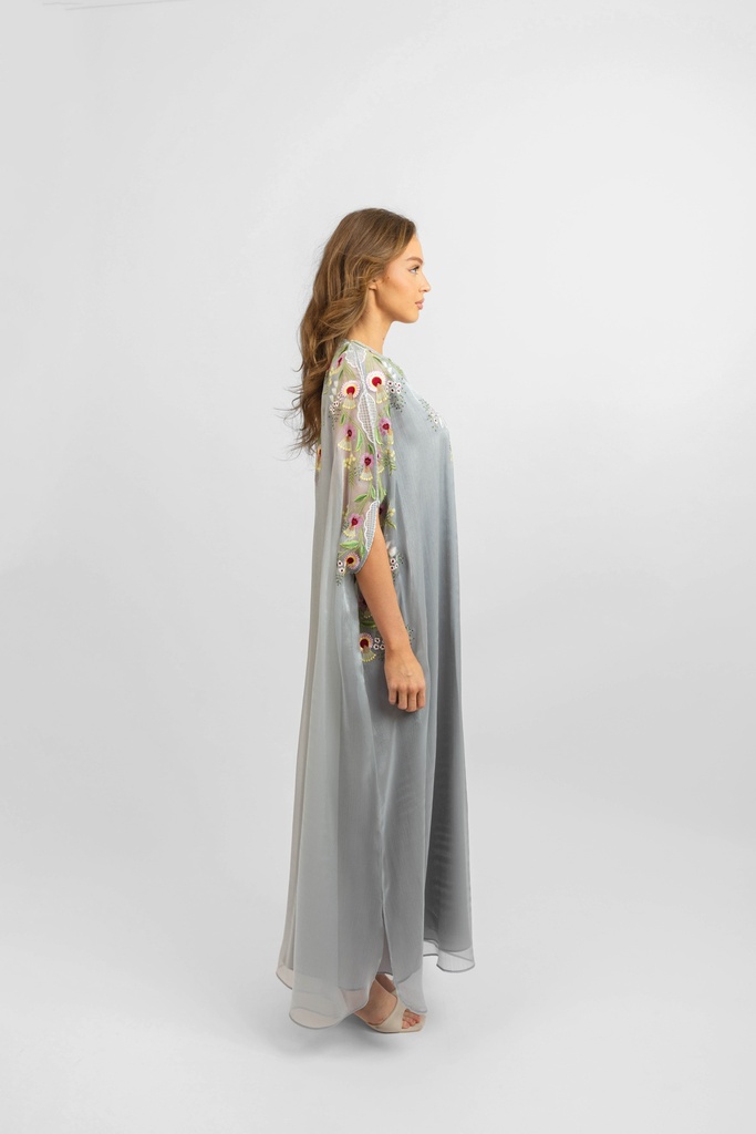 Grey Cape Kaftan